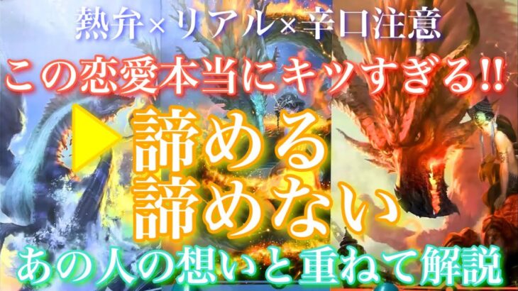 💕熱弁×リアル×辛口注意🍁この恋愛本当にキツすぎる!!この恋愛諦める？諦めない？～あの人の想い～🦋