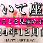 いて座♐︎2024年12月前半　お誕生日おめでとうございます㊗️！第一関門突破🕊️大切なことを見極め守り抜く🌟