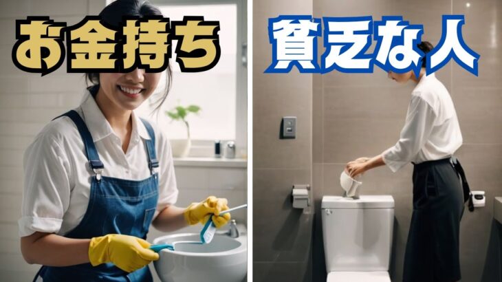 【風水】トイレで避けるべきNGアイテム！お金持ちと貧乏な人の違い 10選