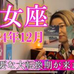 【乙女座】2024年12月の運勢　超重要な大転換期が来ます！相当強いメッセージ来てます！