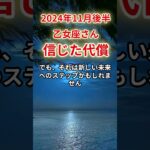 【乙女座】2024年11月後半おとめ座、信じた代償…あなたに訪れる運命の真実#乙女座#おとめ座