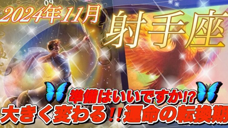 【2024年11月射手座♐️】大きく変わるのは‼️🎡✨✨心の用意いいですか⁉️一期に変わる🎢🚀チャンスはあっという間に来ますよ〜🎡✨