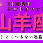 【驚愕😲】とてつもない連絡が届く❗️ 山羊座　11月後半ケルトタロット占い#星座 #タロット#タロットカード#占い#ケルト #当たるタロット