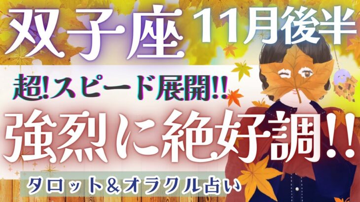 【双子座】大大満足の11月後半!! 全体運は超必見です👀✨【仕事運/対人運/家庭運/恋愛運/全体運】11月運勢  タロット占い