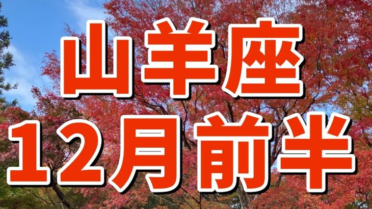 【山羊座さん✨】12月前半🔆悩みが解決しビックチャンスが訪れる時！太陽のような貴方に￼はプラスのエネルギーが流れ込む。童心にかえって日常を楽しむ。素晴らしいキラキラした発見がある。お仕事の成果もあり😊