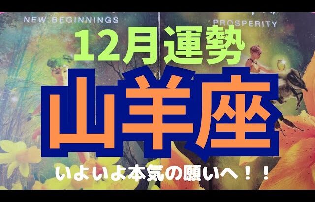 【山羊座♑】Capricorn 12月の運勢✨第一希望を取りに行く！✨#やぎ座#カード占い#タロット