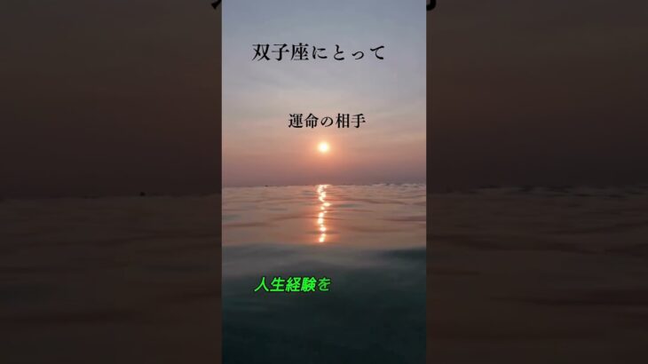 双子座にとって「運命の相手」とも言える星座があるんです #恋愛 #占い #双子座 ＃やぎ座