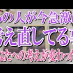 【ネタバレ防止でコメントオフ🙏💦】あの人が今急激に考え直してる事とは？【恋愛タロット占い】