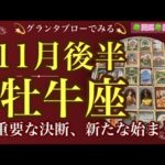 【グランタブローでみる💫】🔯牡牛座さんの11月後半の運勢リーディング🔯重要な決断、新しい始まり🔑自分らしさを貫き通す🛣️ルノルマン・オラクルカードリーディング💞