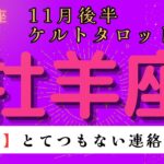 【驚愕😲】とてつもない連絡が届く❗️ 牡羊座　11月後半ケルトタロット占い#星座 #タロット#タロットカード#占い#ケルト #当たるタロット