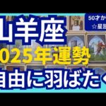 【山羊座♑2025年運勢】やっと解放される✨自由に羽ばたく　最高に豊かな人生のはじまり　個人鑑定級のグランタブローリーディング（仕事運　金運）タロット＆オラクル＆ルノルマンカード