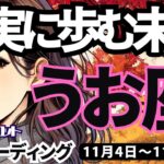 【魚座】♓️2024年11月4日の週♓️最高の流れを着実に。大変化の中も自分を見失わない。うお座。タロットリーディング。2024年11月