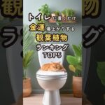 【トイレに置くだけ】金運が爆上がりする観葉植物ランキングTOP5  #shorts #風水 #開運