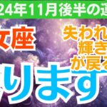 【乙女座】2024年11月後半のおとめ座総合運💥積み重ねが運命を変える月