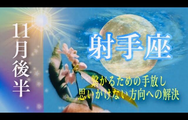 【11月後半✴︎射手座】卒業がテーマ！最終地点や目標をより明晰力を持って再設定◎シンクロ&引き寄せ∞【2024】