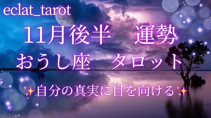 星座占い✨11月後半運勢【おうし座さん】タロット前向きリーディング‼︎年間リーディングですか？ってぐらい大アルカナ‼︎人生の転換期✨