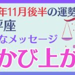 【天秤座】 2024年11月後半のてんびん座の運勢を占星術とタロットで占います 〜大事なメッセージ 浮かび上がる!!〜