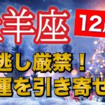 牡羊座12月運勢【全体運】神回出ました❗️チャンスを掴む方法ハッキリ出てます🔮仕事運・人間関係運・恋愛運・金運［タロット/オラクル/風水］