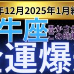 【牡牛座】2024年12月から2025年1月 おうし座は衝撃的な金運好転！運命の大逆転が起こる