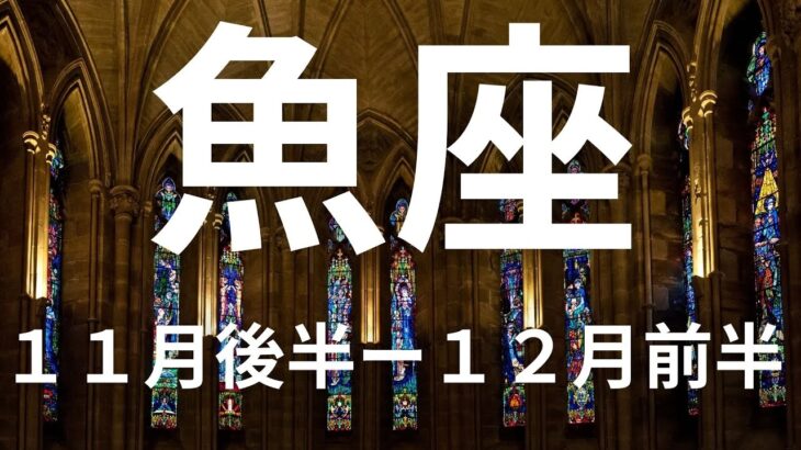 魚座１１月後半ー１２月前半次々とやりがいを感じて仕事運金運愛情運が急上昇！【不思議と当たるタロットオラクルカードリーディング】