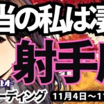 【射手座】♐️2024年11月4日の週♐️本来の私は凄い。成し遂げる先に、本当の私を見つける。いて座。タロットリーディング。2024年11月