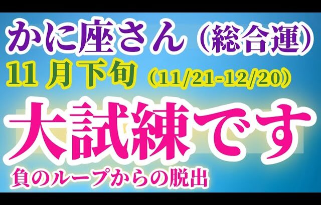 【蟹座】 2024年11月21日から12月20日までのかに座の運勢。星とタロットで読み解く未来 #蟹座 #かに座