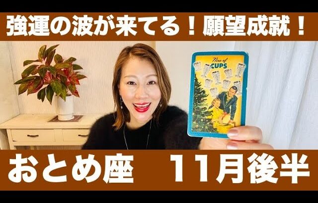 おとめ座♍️11月後半🔮強運の波が来てる！✨願望成就！思い切った決断も！