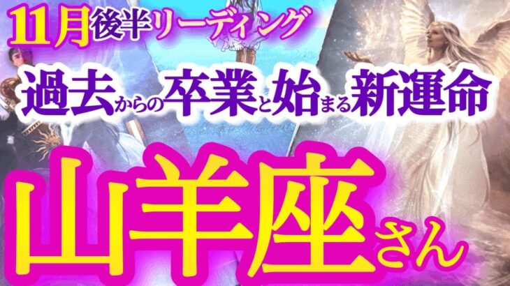 山羊座 11月後半【新たな運命廻る！変化を恐れずに過去を卒業】明確なビジョンが未来へつながる　　やぎ座　2024年１１月運勢　タロットリーディング