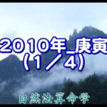 世の中の見方（2010年を例題として）庚寅年ー1/4