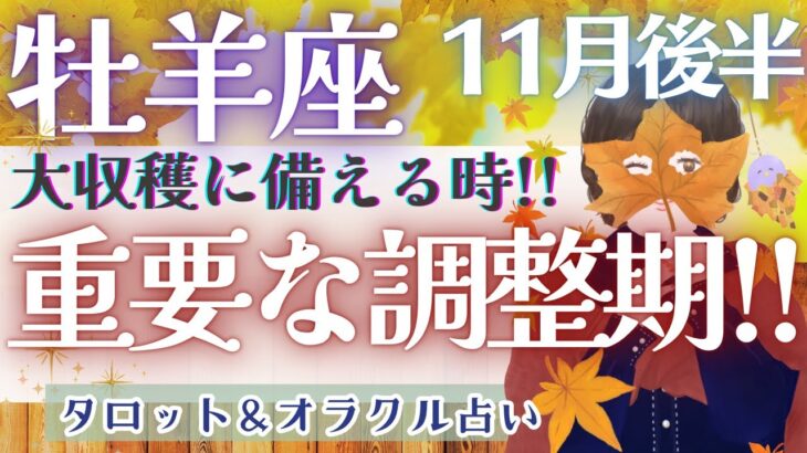 【牡羊座】超重要!! 次の幸運の流れはもう来てる!!! この調整期間が流れを変える🌈 ✨【仕事運/対人運/家庭運/恋愛運/全体運】11月運勢  タロット占い