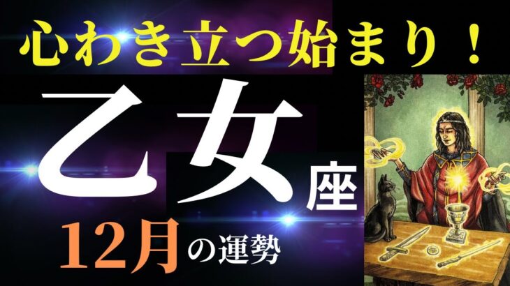 【乙女座12月】さい先がめちゃくちゃ良いのでこの動画はぜひ見てほしい！朗報も届きそう✨（タロット&オラクルカードリーディング）