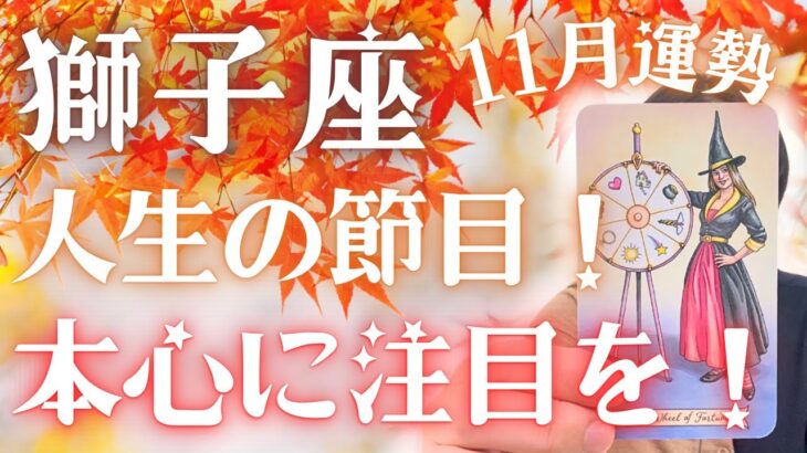 【獅子座】🌏重要な時です🐲一呼吸置いてまずは本心の確認を‼️11月運勢🔮✨