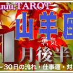 たまには自分を優先させてあげて🌹山羊座♑️さん【11月後半の運勢✨16日〜30日の流れ・仕事運・対人運】#2024 #星座別 #タロット占い