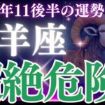 【牡羊座】2024年11月後半のおひつじ座さんの恋愛運、金運、仕事運、健康運をタロットと星読みで鑑定します