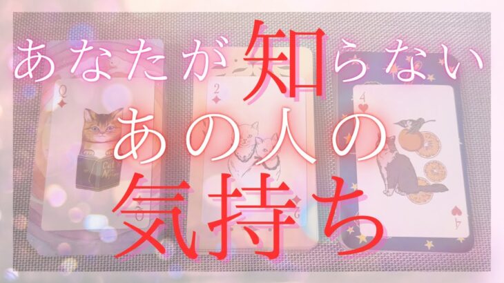 あなたが知らない、あの人の気持ち 【 恋愛・気持ち・タロット・オラクル・占い 】