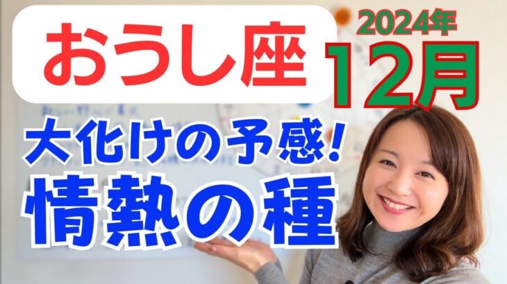 【おうし座】ワクワクで掴むチャンス✨嬉しいご褒美✨新しい情熱が湧いてくる／占星術でみる12月の運勢と意識してほしいこと