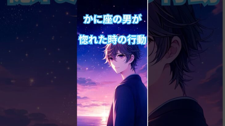 蟹座の男が惚れた時の行動 #占い #恋愛 #占星術 #雑学 #星 #かに座 #片思い  #shorts