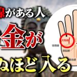 【手相】金運が天を突き抜けお金が降り注ぐ　最強の太陽線