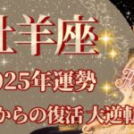 【おひつじ座】2025年運勢　大逆転の年💪逆境からの復活、幸運の鍵は、諦めないこと【牡羊座 ２０２５年】【年間保存版】タロットリーディング