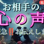 【※ガチ】お相手の心の声😳大至急‼️お伝えします💗恋愛タロット