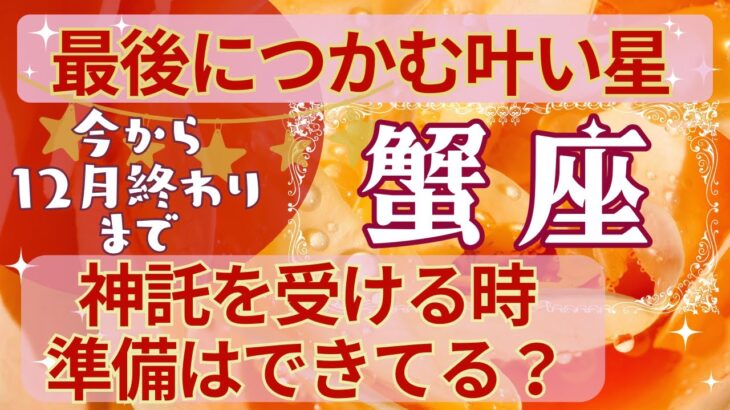 蟹座🍀占い2024年今から12月終わりまで💗変化の風が吹いている🎈大いなる洞察力とサイキックパワーの目覚め💫タロット＆オラクルカード【全体運】【人間関係】【仕事運】【恋愛運】【幸運の鍵】