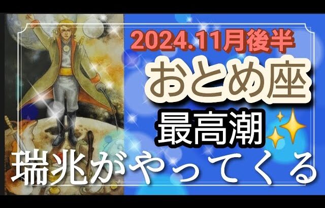 【11月後半🍀乙女座さんの運勢🌈最高潮✨瑞兆がやってくる！！あなたに光が降り注ぎます🌞✨