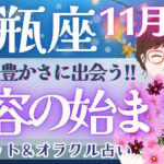 【水瓶座】辛口かもしれません!! 本物の豊かさを手にするためのミッション!! ここを超えたら…🌈✨【仕事運/対人運/家庭運/恋愛運/全体運】11月運勢  タロット占い