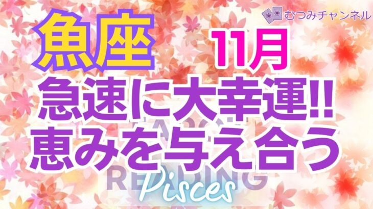 ♓魚座11月運勢🌈✨最高！！もう夜が明ける！幸運へは思ったより簡単に💐✨