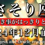 さそり座♏︎2024年12月前半　分かち合える🫶やるべき事がはっきりと見える🔥Scorpio tarot  reading