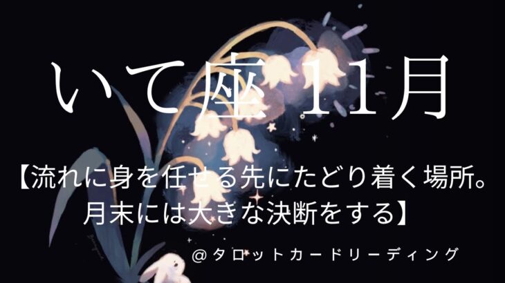 射手座11月運勢【大きな運気がやってくる。その前の揺らぎ。月末には決断すること】