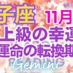 ♊双子座11月運勢🌈✨最高の幸運へ！！運命が豊かさを引き寄せる💐✨