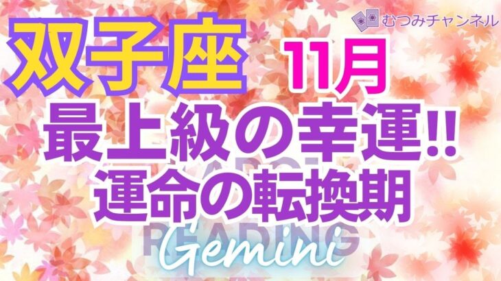 ♊双子座11月運勢🌈✨最高の幸運へ！！運命が豊かさを引き寄せる💐✨