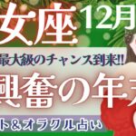 【乙女座】見逃し注意!! 大アルカナ大集結!! ワクワクが止まらない年末を…🎉✨【仕事運/対人運/家庭運/恋愛運/全体運】12月運勢  タロット占い