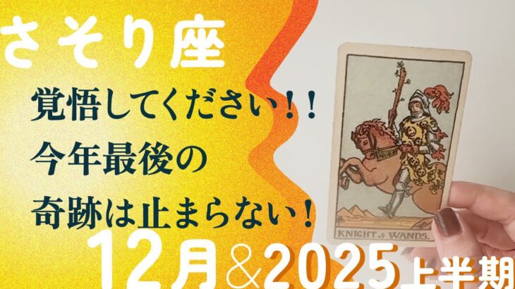 ドドドッと、大変革！！一気に来る転機・最強モードの2025年。【12月の運勢・2025年上半期の流れ　蠍座】